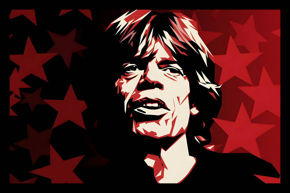Fußmatte  Mick Jagger