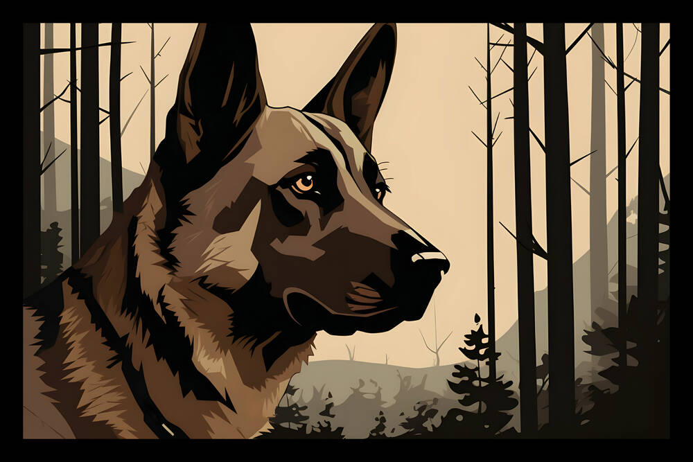 Fußmatte  Schäferhund